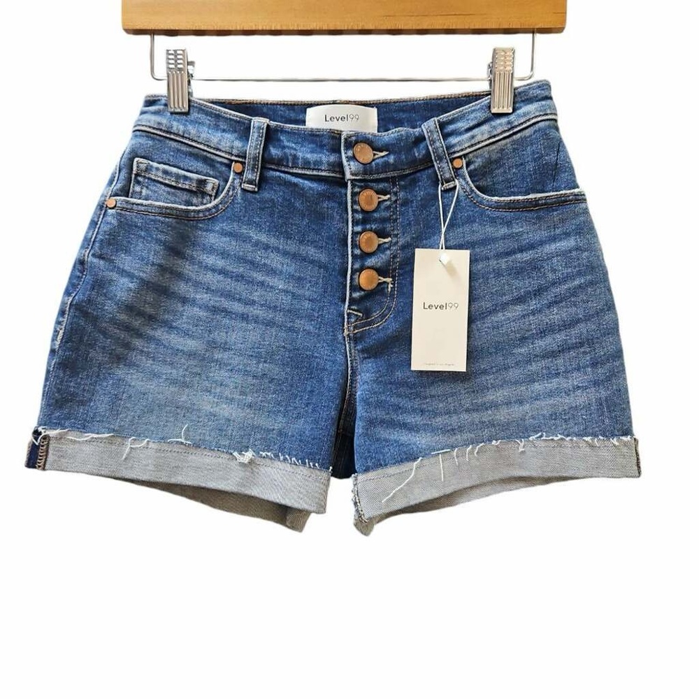 NWT Level 99 shorts denim jean copper 4-button size 25 3 XS S Levi’s